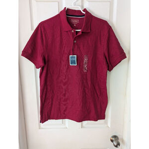 🌈Men's CLUB ROOM Red Performance Polo Shirt M NWT